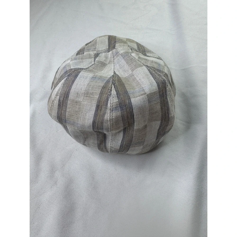 Epoch Hats Company Mens Gray Plaid Cotton Flat Cap Ivy Driving Hat‎ S/M